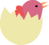 Bird In Broken Egg Clip Art